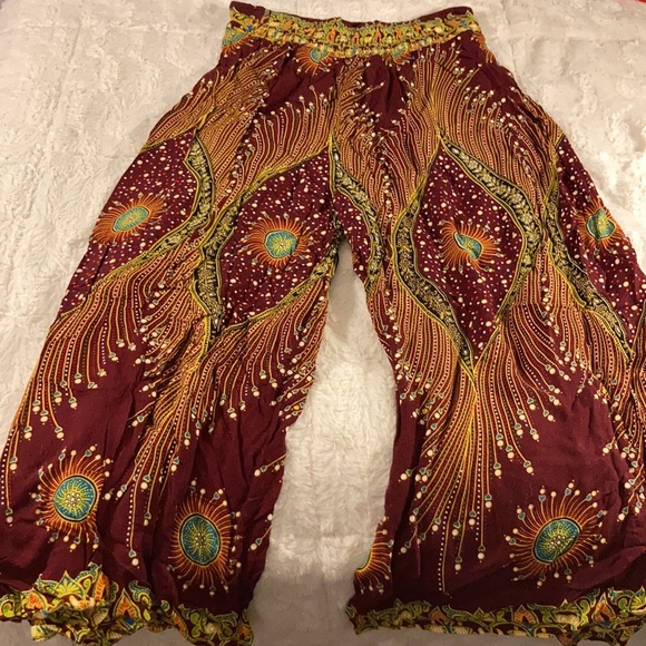 Flowy boho pants with slits - Picture 10 of 12